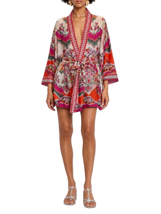 Rachel Zoe Other - Rachel Zoe Boho Luxe Floral Belted Kimono Robe | L-XL | Reversible Resortwear